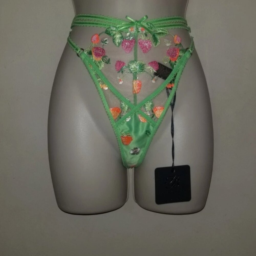Honey Birdette Lottie Thong size Large NWT